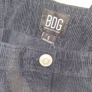 BDG Urban Outfitters Black Corduroy Overall Dress